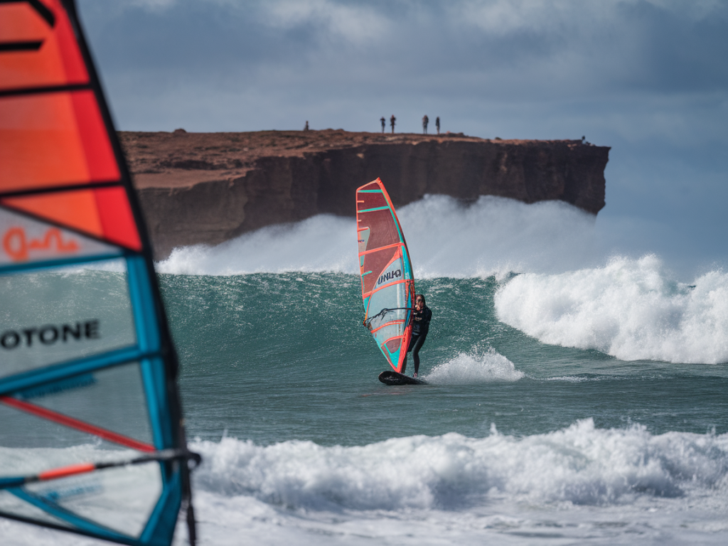 How to plan a windsurf-and-dive day at Famara using local shuttle services and gear from Duotone
