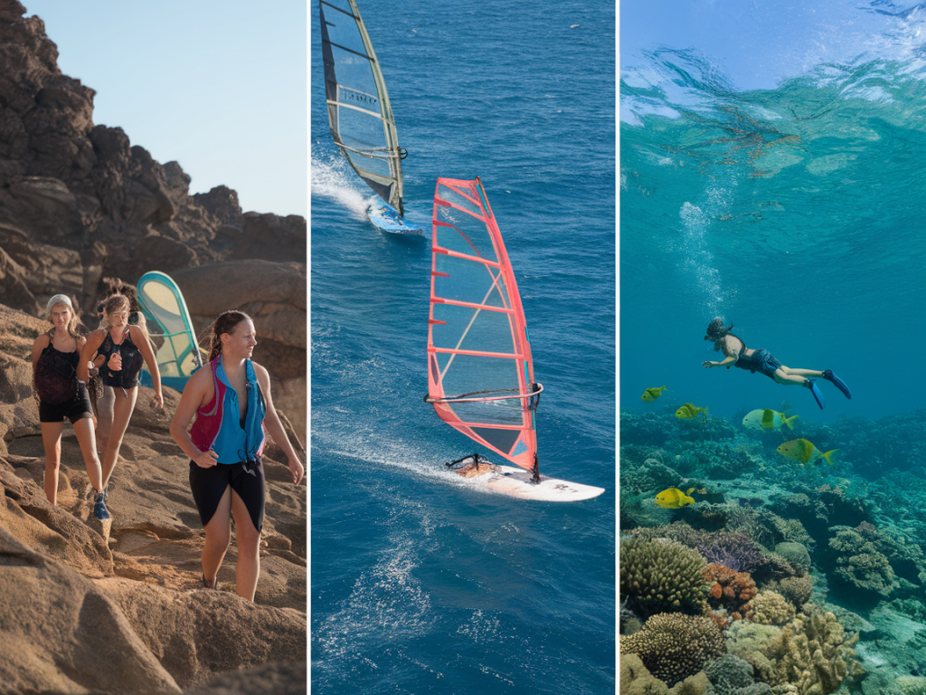 How to plan a multi-sport day: morning hike, afternoon windsurf and evening reef snorkel logistics